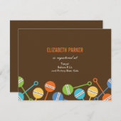 Rattles Baby Shawerモダンレジストリカード エンクロージャーカード (正面/裏面)