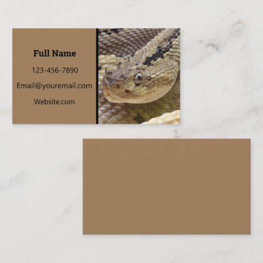 Rattlesnake名刺 名刺 (正面/裏面)