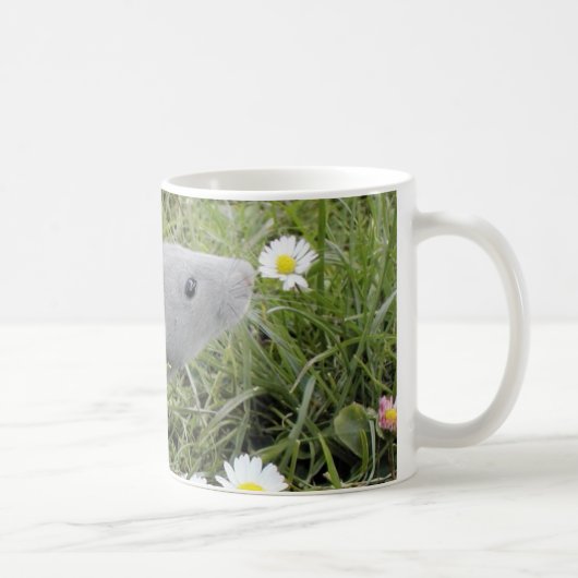 Rattyデイジーをかぎます コーヒーマグカップ (右)