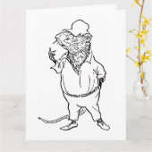 Ratty - Wind In the Willows (1908 Illustration) カード (黄色い花)