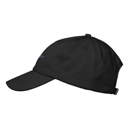 Ratzinger Baseballcap black 刺繍入りキャップ (左)