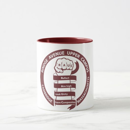 RAUC Mug Maroon Logo マグカップ (中央)