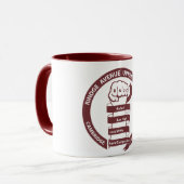 RAUC Mug Maroon Logo マグカップ (正面左)
