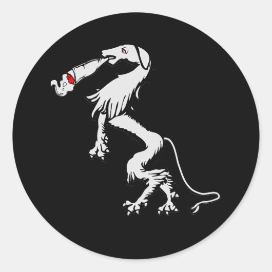 Rauchender Panther Steiermark Österreich Wappen ラウンドシール (正面)