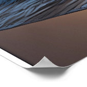 Raue See mit Schiff in einer Flasche ポスター (角)