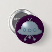 Raumschiff fliegende Untertasse UFO flying saucer 缶バッジ (正面&裏面)