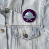 Raumschiff fliegende Untertasse UFO flying saucer 缶バッジ (インサイチュ)