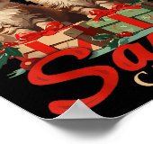 Raunchy Christmas Cat Naughty Funny Gag Prank Humo ポスター (角)