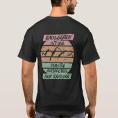Rausgehen ist krasser, Sonnenuntergang, Berge Tシャツ (裏面)
