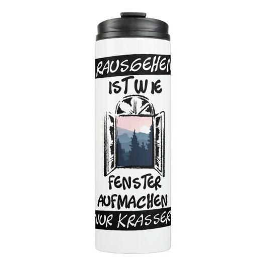 Rausgehen ist wie Fenster aufmachen タンブラー (正面)