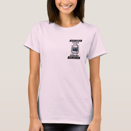 Rausgehen ist wie Fenster aufmachen T-Shirt Tシャツ (正面)