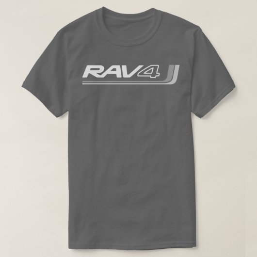 RAV4伝統グレーのカラーアートワーク Tシャツ (デザイン正面)