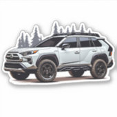 Rav 4ビニールステッカー シール (正面)