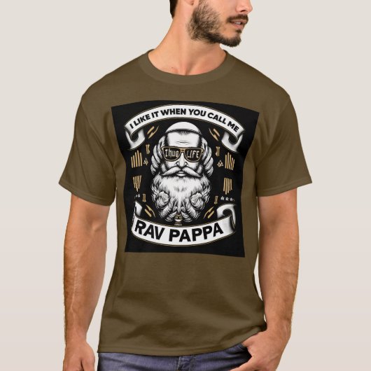 Rav Pappa V1って呼んでくれると好き Tシャツ (正面)