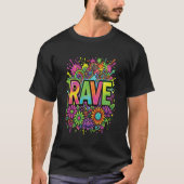 RAVE ネオンの花 Tシャツ (正面)