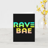 Rave Bae - レイバー 引用 EDM音楽フェスティバル カード (黄色い花)