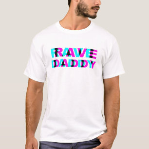 Rave Daddy EDMミュージックフェスティバルFather Optical Illus Tシャツ