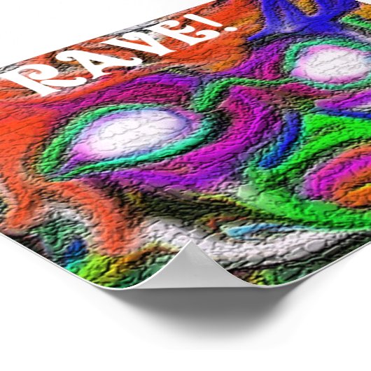 Rave flyer ポスター (角)