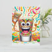 Rave Party Shot Glass – vibrant Fun  招待状 (スタンド正面)