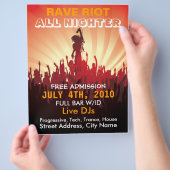 Rave Riot 2ミュージックフライヤー チラシ (手)