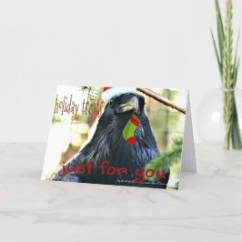 Ravenおもしろい Christmas Greeting Card シーズンカード