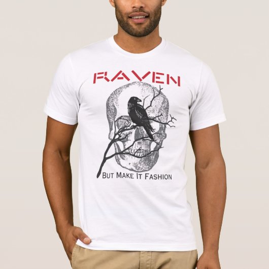 Ravenが、それを作るファッションゴシックスカル美学 Tシャツ (正面)