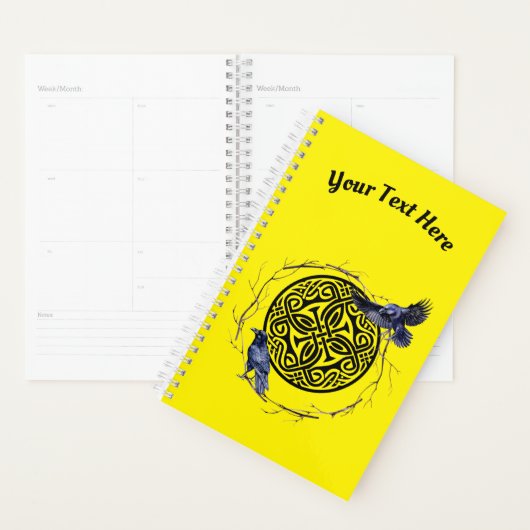 RavenとCelticプランナーとのカスタマイズ可能なデザイン プランナー手帳 (ディスプレー)