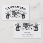 RavenとCrowsゴシックのプロファイル 名刺 (正面/裏面)