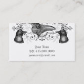 RavenとCrowsゴシックのプロファイル 名刺 (裏面)