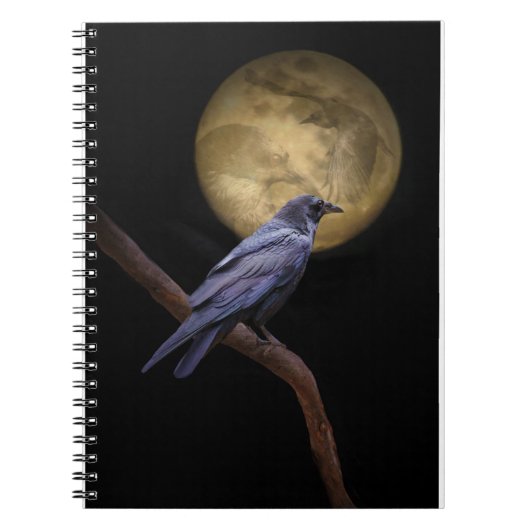 RavenとMoon Journaling Notebook ノートブック (正面)
