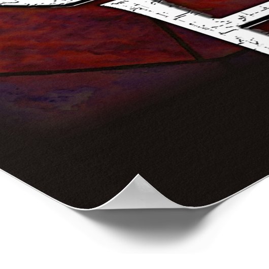 Ravenのハートポスター ポスター (角)