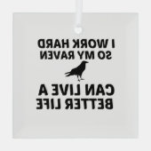 RAVENの仕事より良い生活 ガラスオーナメント (裏面)