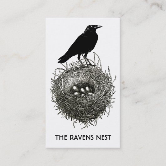RavenのNestの名刺またはプロファイルカード 名刺 (正面)
