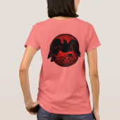 Ravenアートジャケット女性のRavenカラスのスポーツジャケット Tシャツ (裏面)