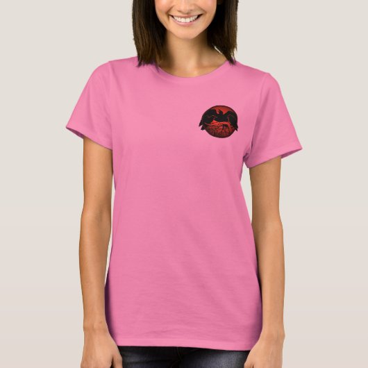 Ravenアートジャケット女性のRavenカラスのスポーツジャケット Tシャツ (正面)