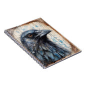 Ravenイラストレーションと水彩ノートブック ノートブック (右側)