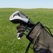 Ravenゴシック白黒ホラーインクスケッチ名 ゴルフヘッドカバー (インサイチュ)