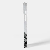 Ravenゴシック白黒ホラーインクスケッチ名 Case-Mate iPhoneケース (裏面 / 左)