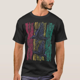 Ravenシャツ男性女性TシャツゴシックBIR Tシャツ