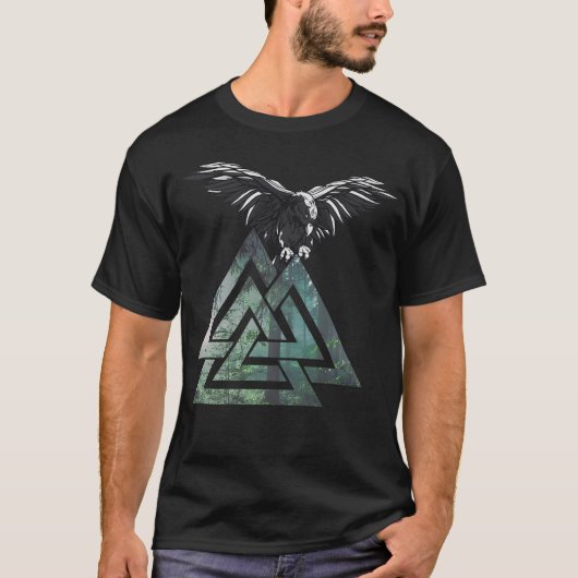 Ravenシャツ男性女性TシャツゴシックBIR Tシャツ (正面)