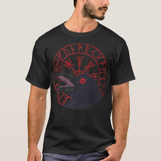Ravenシャツ男性女性TシャツゴシックBIR Tシャツ (正面)