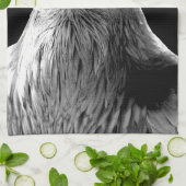 Ravenタオル精霊動物Ravenアート茶タオル贈り物 キッチンタオル (折り畳み)