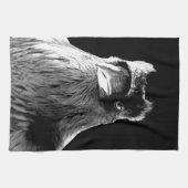 Ravenタオル精霊動物Ravenアート茶タオル贈り物 キッチンタオル (横)