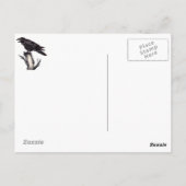 Ravenハロウィーン葉書、日付を変更できる ポストカード (裏面)