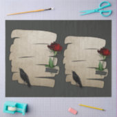 Ravenバラ紙ゴシック20x30デクページ  薄葉紙 (クラフト)