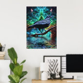 Ravenファンタジーポスター ポスター (ホームオフィス)