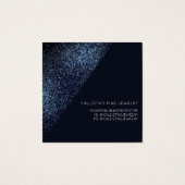 RavenブラックグリッターGeoハートヘアクリップ表示 (裏面)