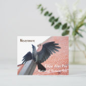 Raven彫刻、エドガー・アラン・ポー・ホーム ポストカード (スタンド正面)