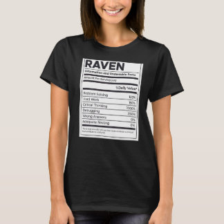 Raven栄養情報問題解決懸命W Tシャツ