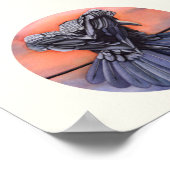 Raven "ディアブロ"クロウウォーター色プリント素晴らし紙 ポスター (角)